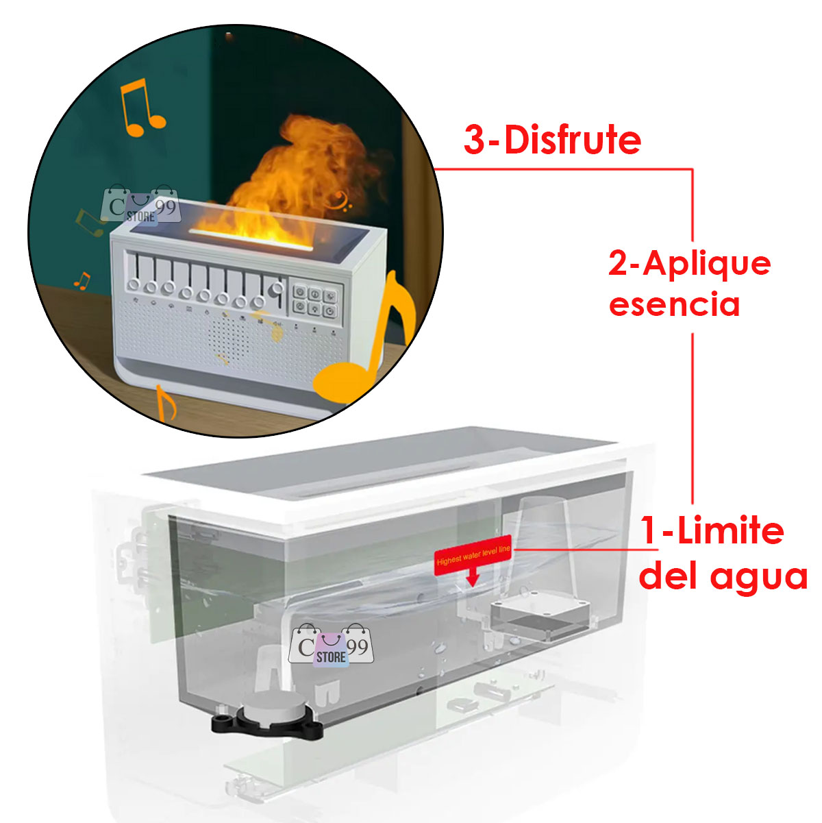 Miniatura 4 de Humidificador De Ruido Blanco Relajante